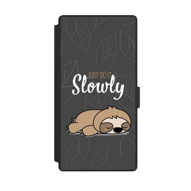 Galaxy S23 Ultra NIVOflip Just Do It Slowly Sloth Grey
