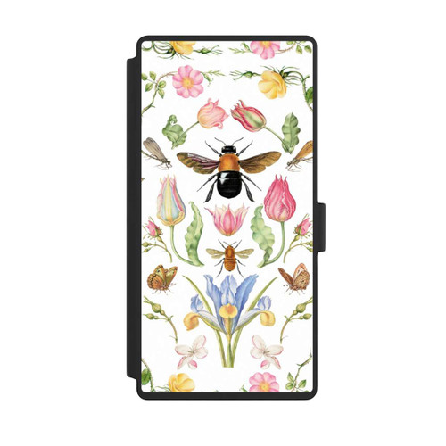 Samsung Galaxy S23 Ultra NIVOflip Wildblumen mit Biene weiß
