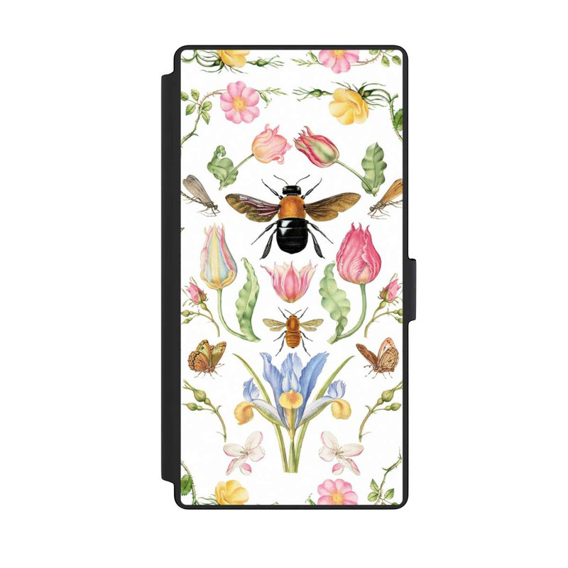 Galaxy S23 Ultra NIVOflip Wildblumen mit Biene weiß