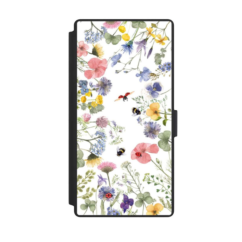 Galaxy S23 Ultra NIVOflip Fleurs Printanières et Abeilles