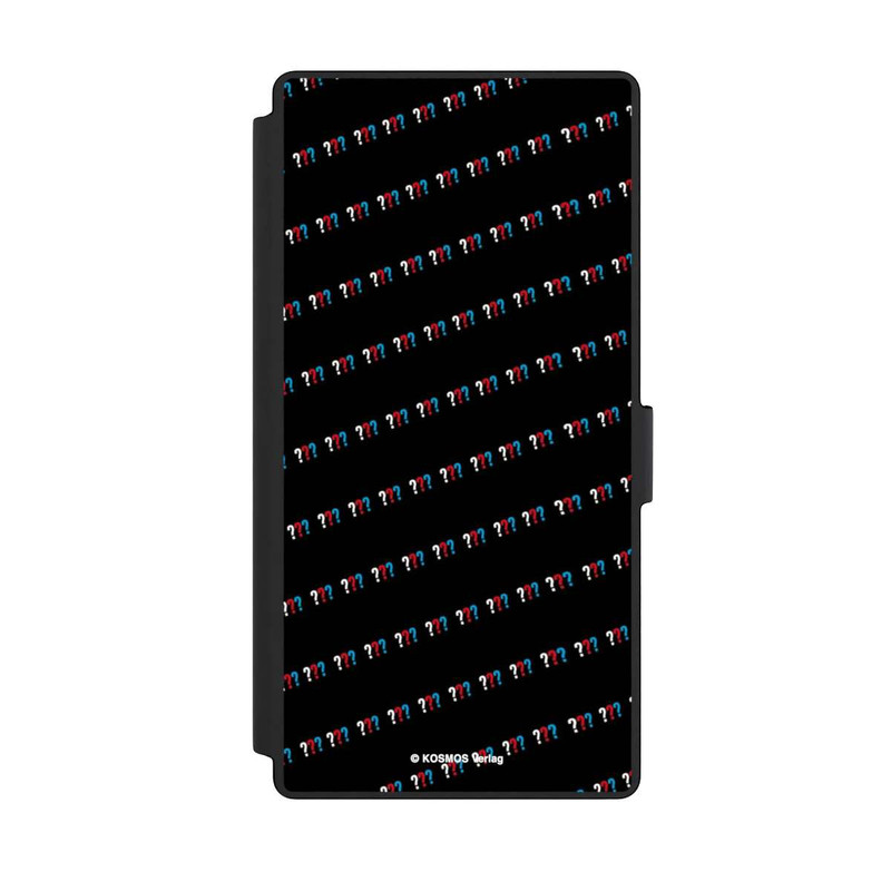 Galaxy S23 Ultra NIVOflip Drei Fragezeichen Muster Schräg