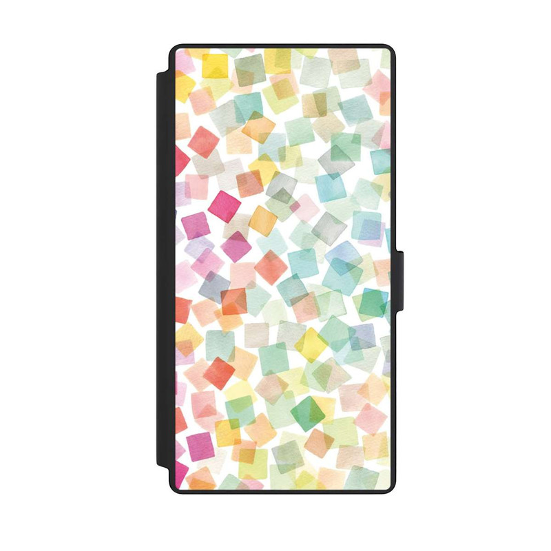 Galaxy S23 Ultra NIVOflip Konfetti geometrische Plaids Regenbogen