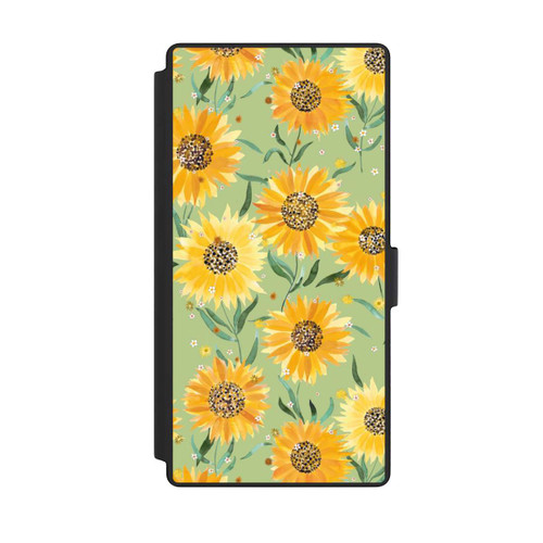Samsung Galaxy S23 Ultra NIVOflip Sonnenblumen grün