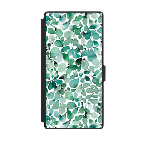 Samsung Galaxy S23 Ultra NIVOflip Aquarellmuster Blätter