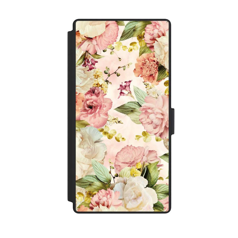 Galaxy S23 Ultra NIVOflip Cadre fleur pivoines beige