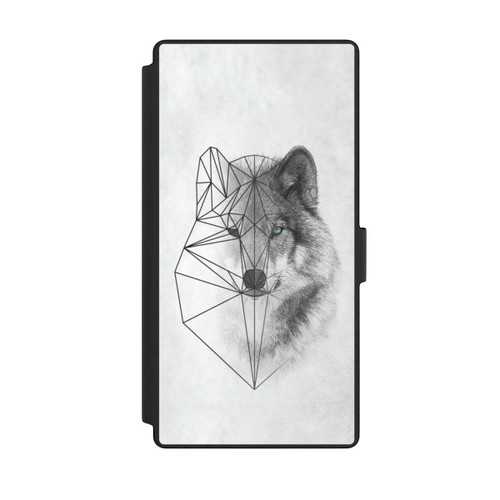 Samsung Galaxy S23 Ultra NIVOflip Polygonaler Wolf