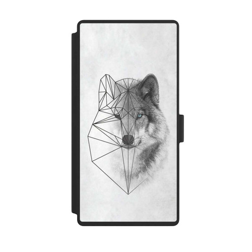 Samsung Galaxy S23 Ultra NIVOflip Polygonaler Wolf
