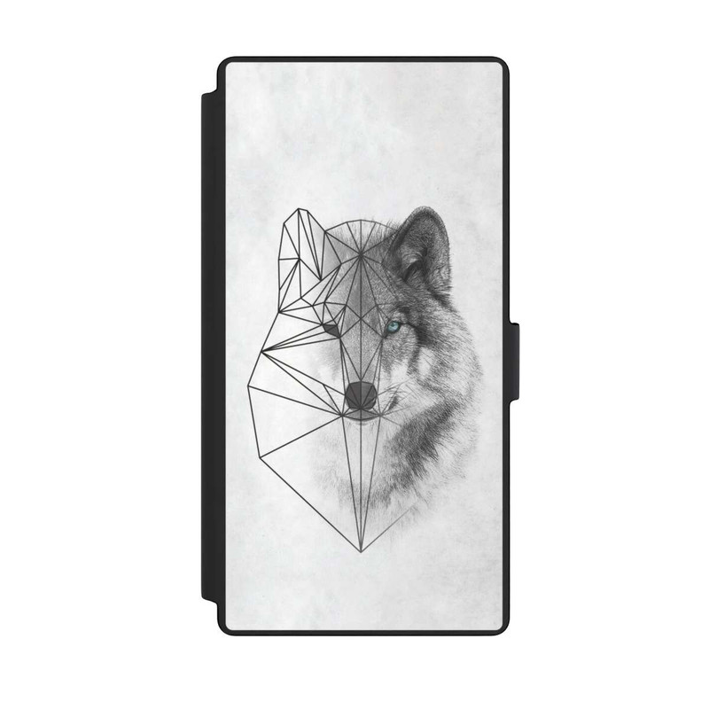 Galaxy S23 Ultra NIVOflip Polygonaler Wolf