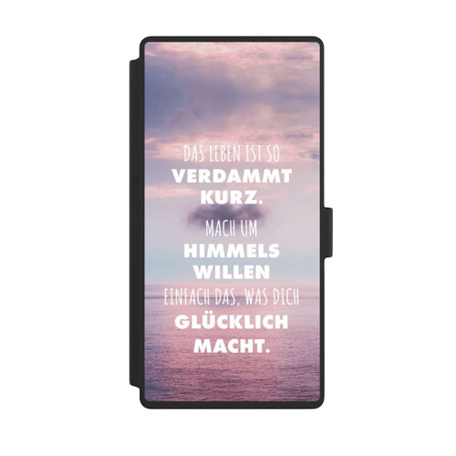 Samsung Galaxy S23 Ultra NIVOflip Das Leben Ist So Verdammt Kurz