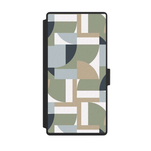 Samsung Galaxy S23 Ultra NIVOflip Futuristische Bauhaus Polygone Beige