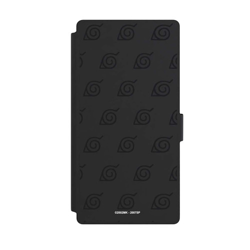 Samsung Galaxy S23 Ultra NIVOflip Schwarzes Konoha-Muster Transparent