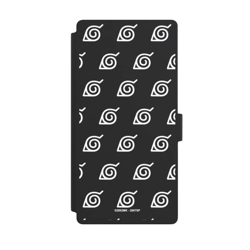 Samsung Galaxy S23 Ultra NIVOflip Weißes Konoha-Muster Transparent