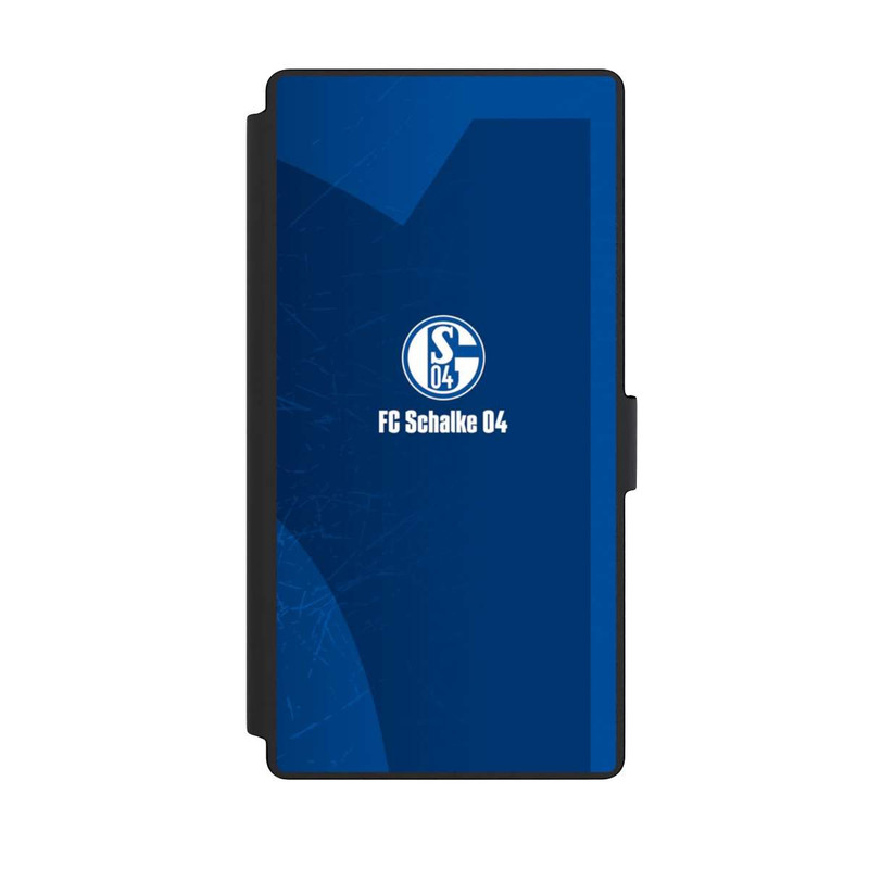 Galaxy S23 Ultra NIVOflip Schalke 04 Blauer Hintergrund Mit Logo