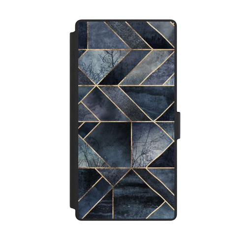 Samsung Galaxy S23 Ultra NIVOflip Nature Abstraite Bleu Foncé