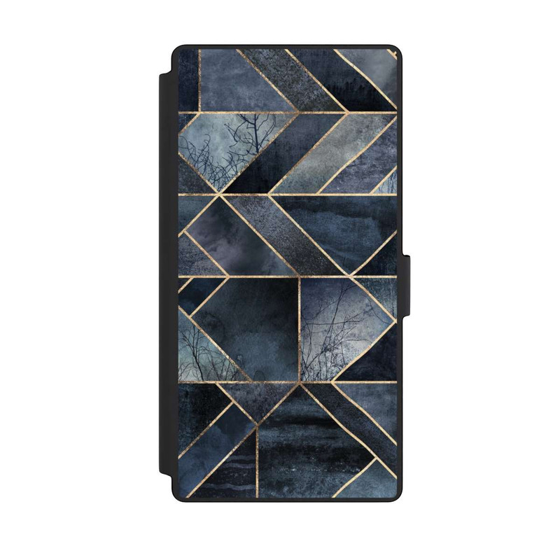 Galaxy S23 Ultra NIVOflip Abstraktes Natur-Dunkelblau