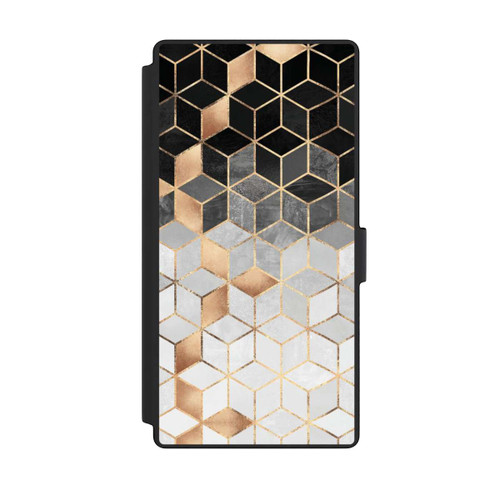 Samsung Galaxy S23 Ultra NIVOflip Cubes Sombres &amp; Dorés
