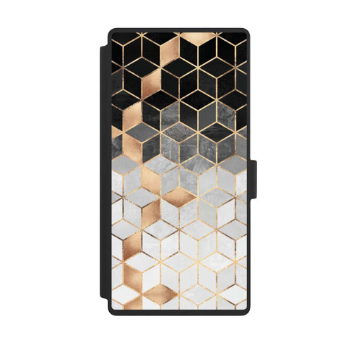 Samsung Galaxy S23 Ultra NIVOflip Würfel dunkel und gold