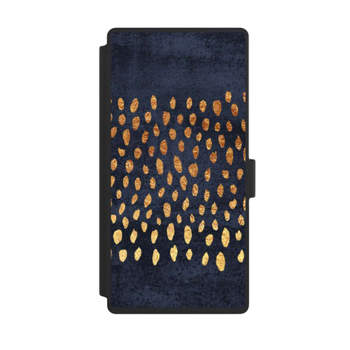 Samsung Galaxy S23 Ultra NIVOflip Muster Gold und Marine