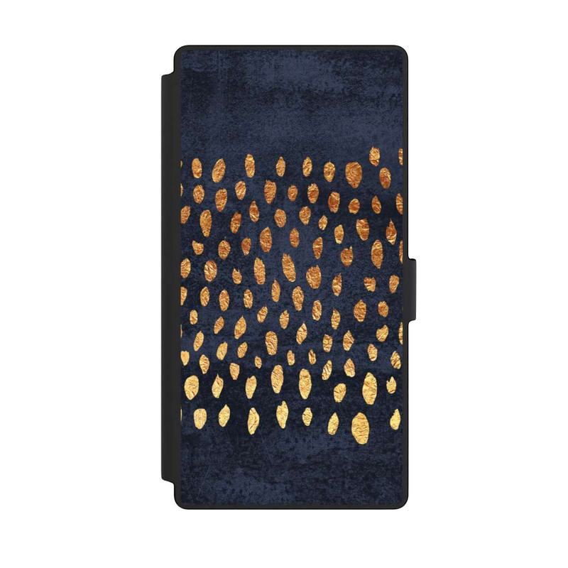 Galaxy S23 Ultra NIVOflip Muster Gold und Marine