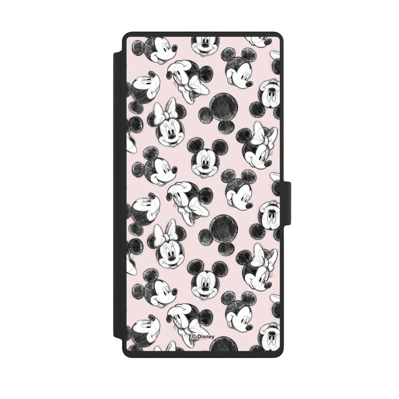 Galaxy S23 Ultra NIVOflip Minnie & Mickey Many Faces Pink