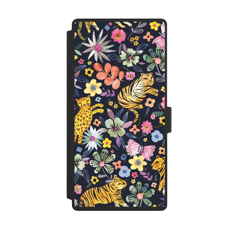 Galaxy S23 Ultra NIVOflip Spring Tigers Flowers Black