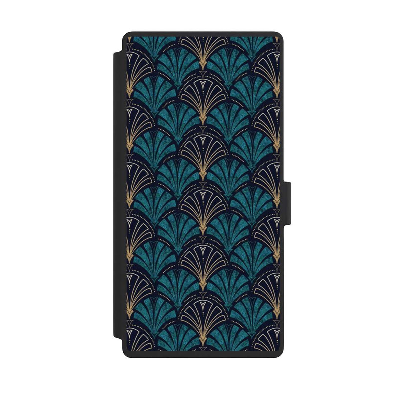 Galaxy S23 Ultra NIVOflip Art Deco Aquamarin Gold