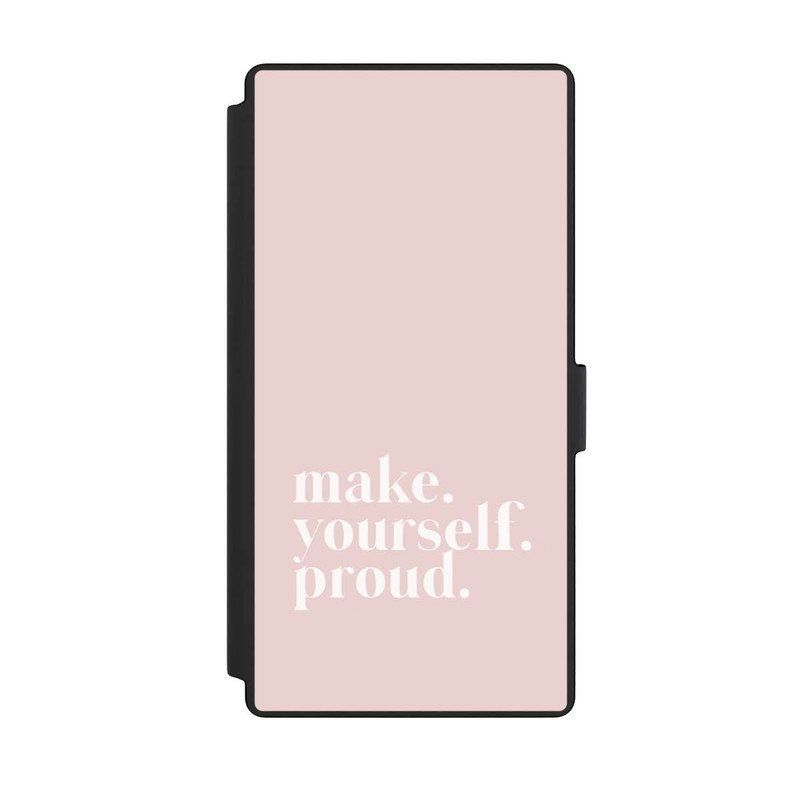 Galaxy S23 Ultra NIVOflip Make Yourself Proud Zitat - Altrosa