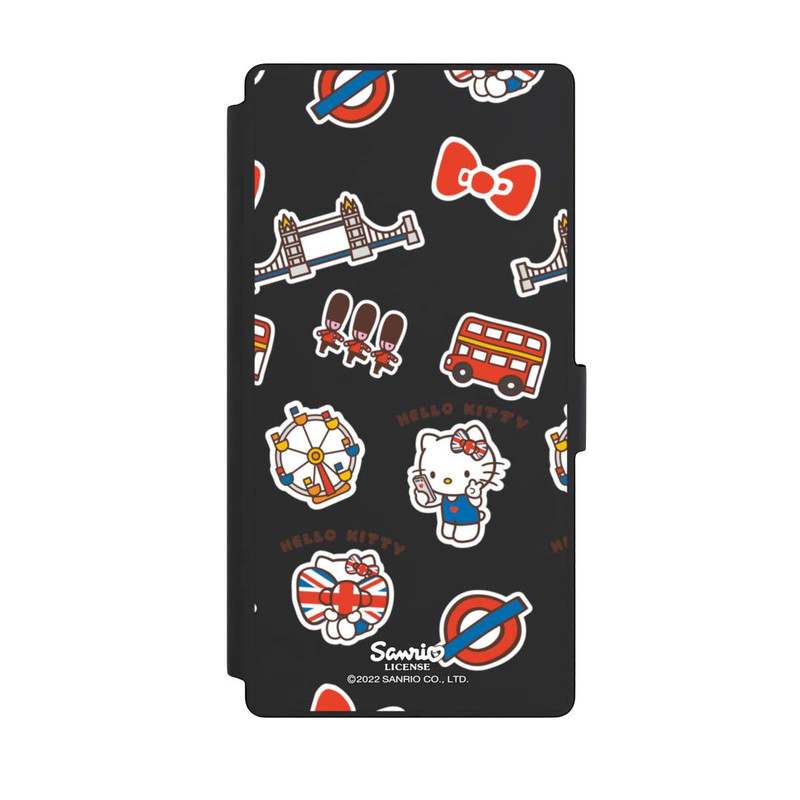 Galaxy S23 Ultra NIVOflip Hello Kitty Badges de Londres transparents