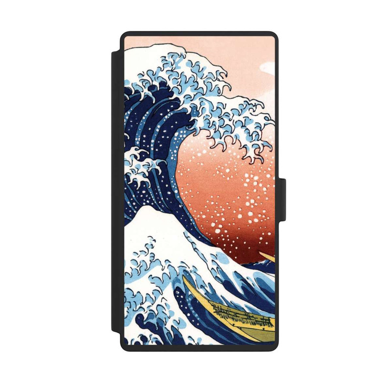 Galaxy S23 Ultra NIVOflip La Grande Vague de Kanagawa Rouge