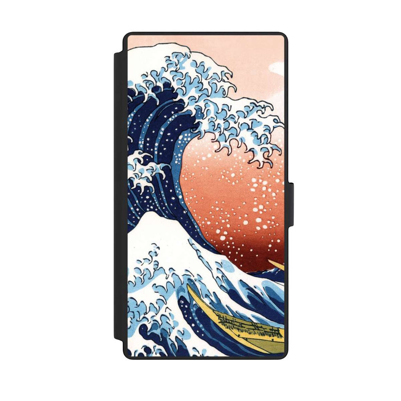 Galaxy S23 Ultra NIVOflip La Grande Vague de Kanagawa Rouge