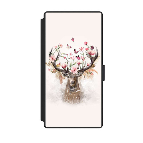 Samsung Galaxy S23 Ultra NIVOflip Hirsch Blumen Geweih