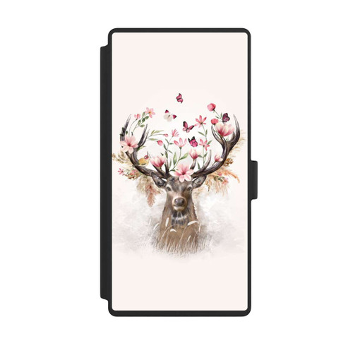 Samsung Galaxy S23 Ultra NIVOflip Hirsch Blumen Geweih