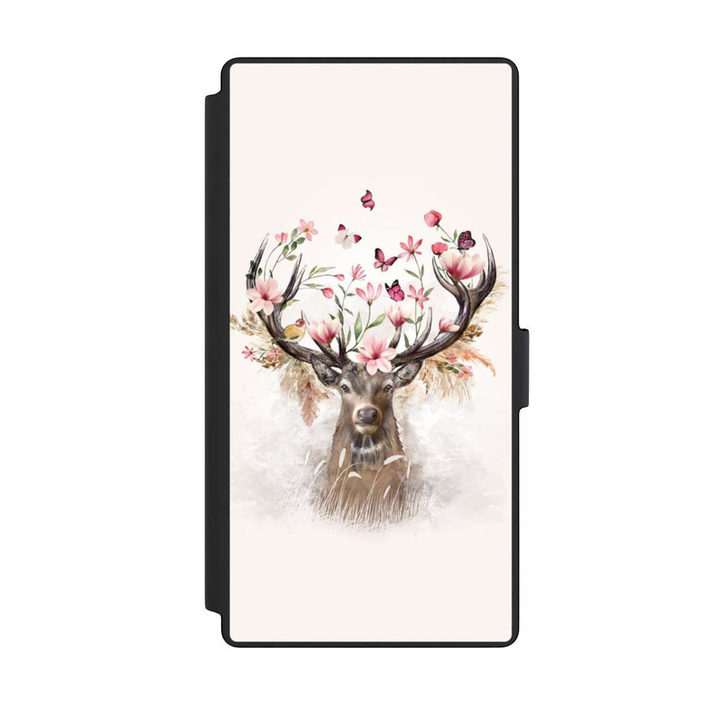Galaxy S23 Ultra NIVOflip Hirsch Blumen Geweih