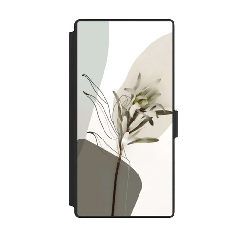 Samsung Galaxy S23 Ultra NIVOflip Boho Line Art Olivgrün