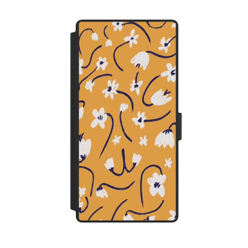 Galaxy S23 Ultra NIVOflip Kleine Blumen Muster Gelb