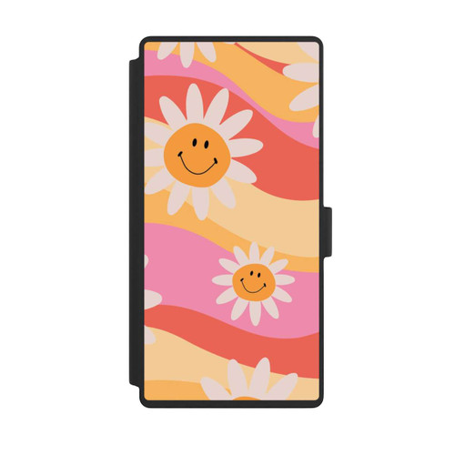 Samsung Galaxy S23 Ultra NIVOflip Retro Smiles Orange Colorful