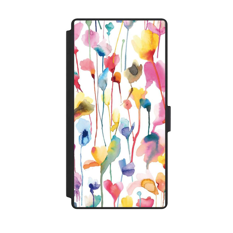 Galaxy S23 Ultra NIVOflip Aquarell Wildblumen bunt