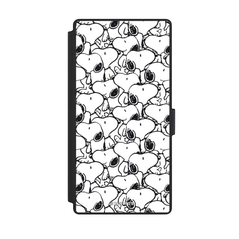 Galaxy S23 Ultra NIVOflip Snoopy Muster Schwarz und Weiß