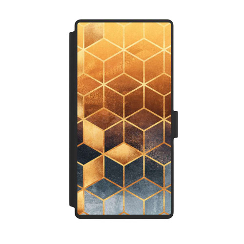 Samsung Galaxy S23 Ultra NIVOflip Würfel goldener Farbverlauf