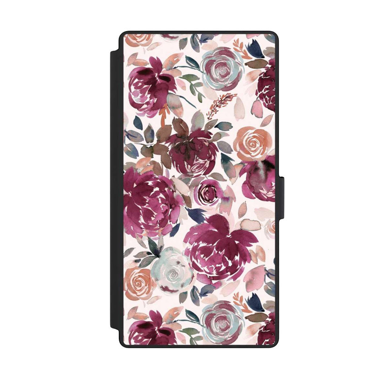 Galaxy S23 Ultra NIVOflip Pivoines et roses d'automne Rose