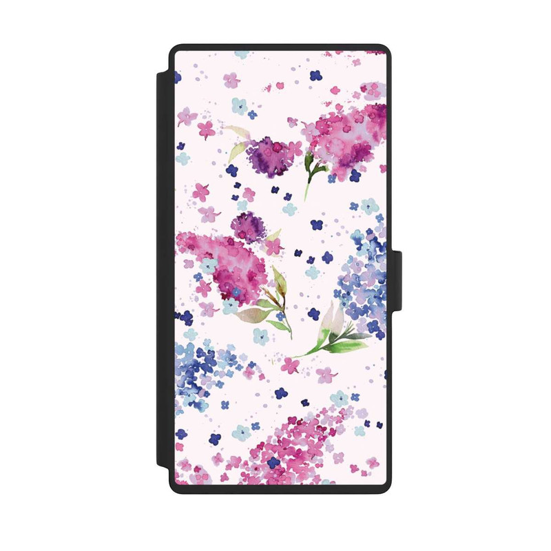 Galaxy S23 Ultra NIVOflip Hortensias Floraux Lilas Rose