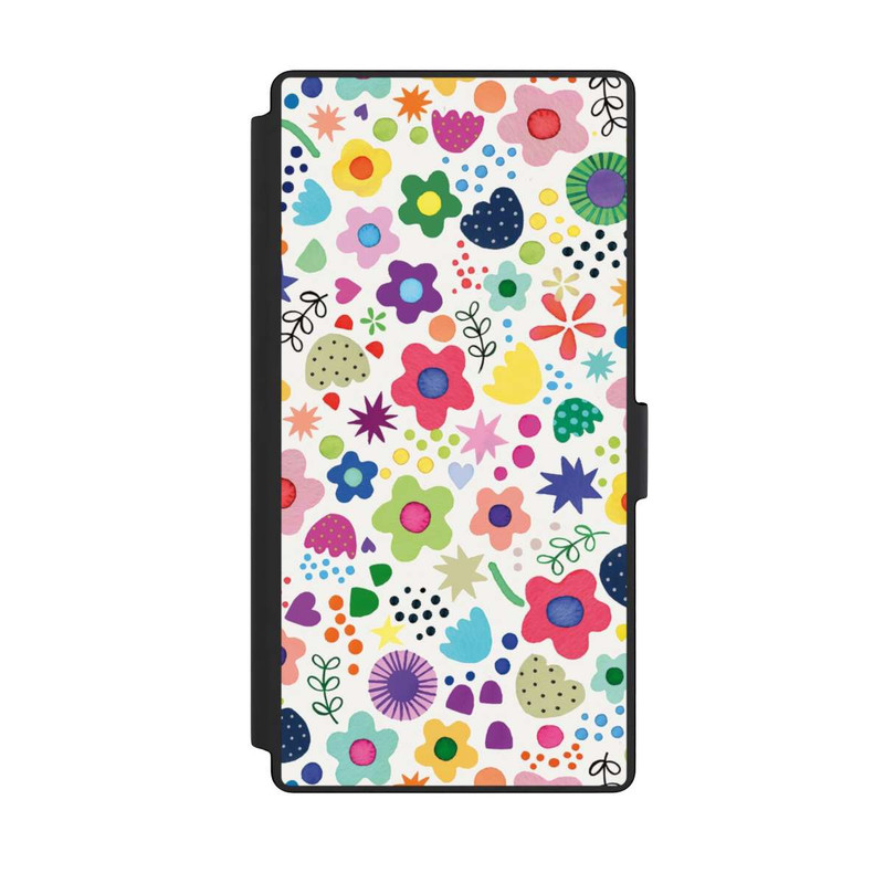 Galaxy S23 Ultra NIVOflip Psychedelische Blumen bunt