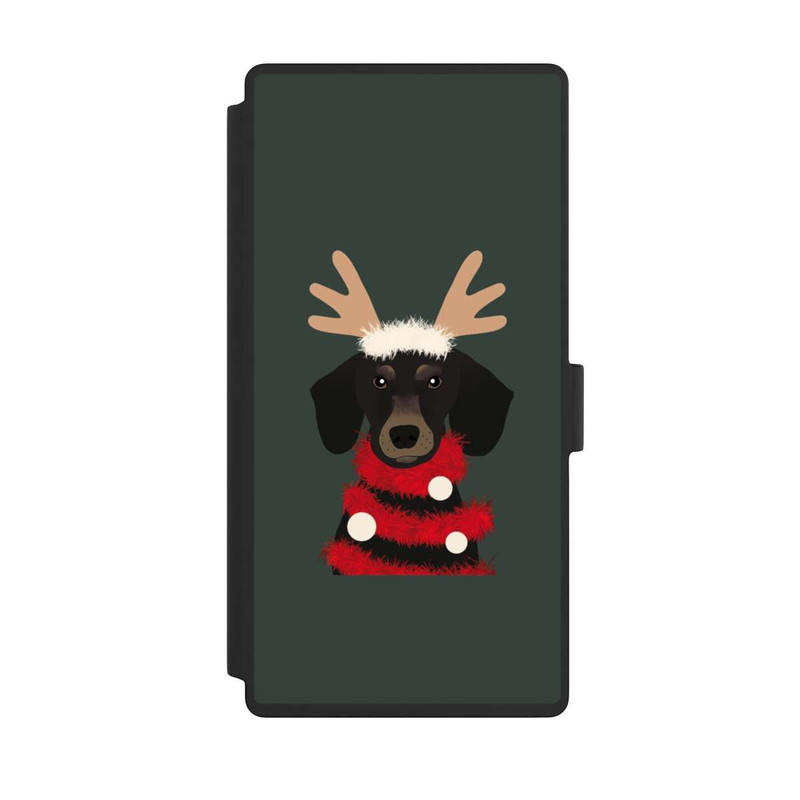 Galaxy S23 Ultra NIVOflip teckel de Noël