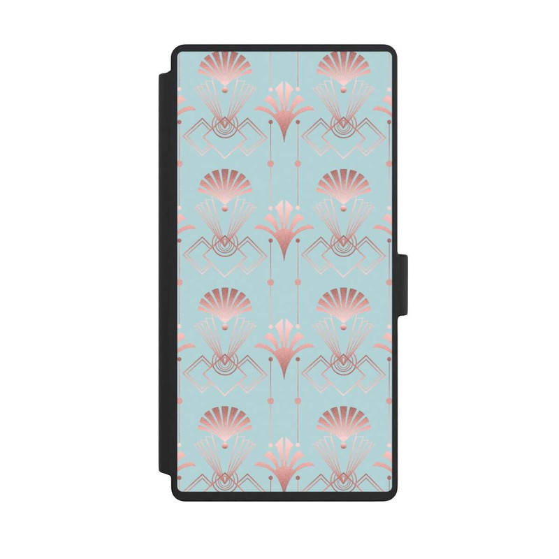 Galaxy S23 Ultra NIVOflip Art Deco Rose Gold Elegance Blue
