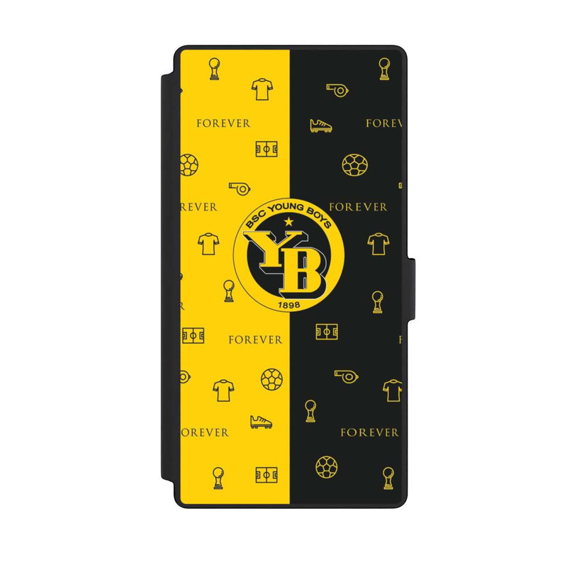 Galaxy S23 Ultra NIVOflip BSC YB Jaune Noir Motif