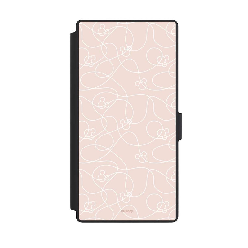 Galaxy S23 Ultra NIVOflip Micky Line Art Muster Rosa