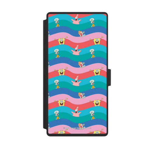 Samsung Galaxy S23 Ultra NIVOflip Spongebob Friends Colorful Waves
