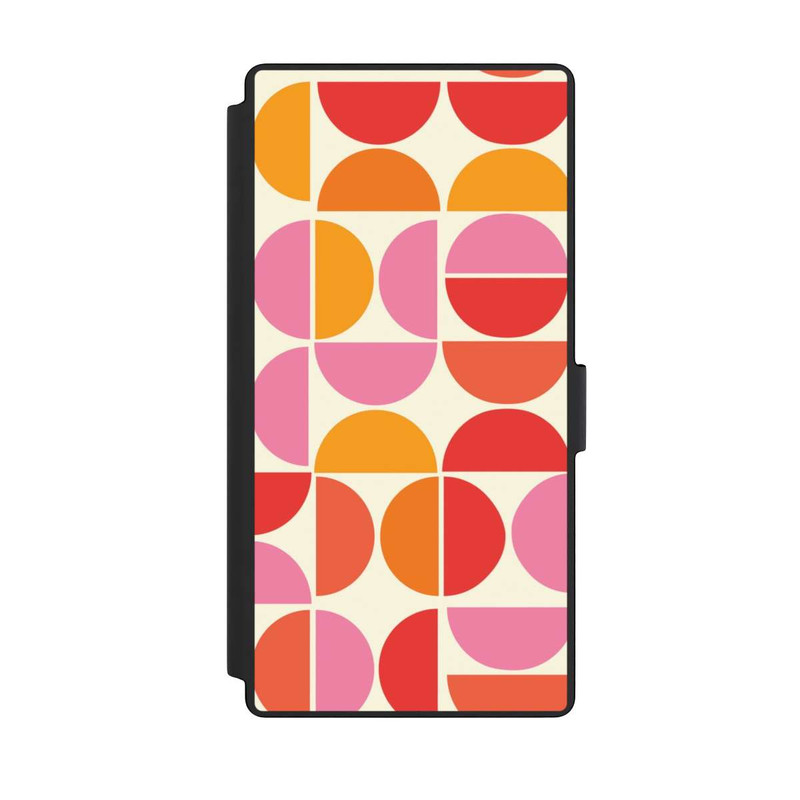 Galaxy S23 Ultra NIVOflip Retro Trend Muster Orange