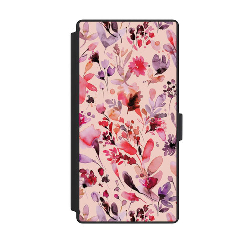 Samsung Galaxy S23 Ultra NIVOflip Künstlerische Blumen Viva Magenta