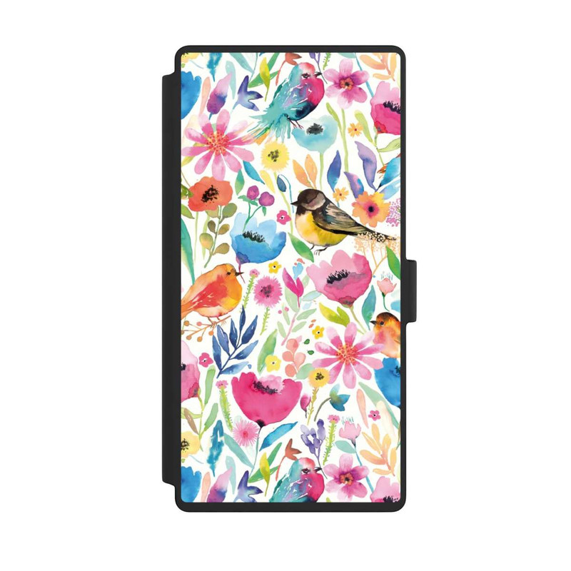 Galaxy S23 Ultra NIVOflip Oiseaux et fleurs fantaisistes